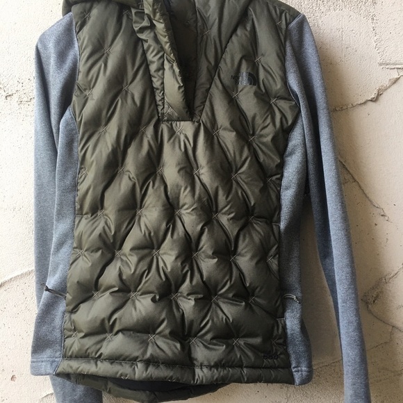 The North Face Taupe Mashover Down Pullover Hoodie Size S - Picture 6 of 9